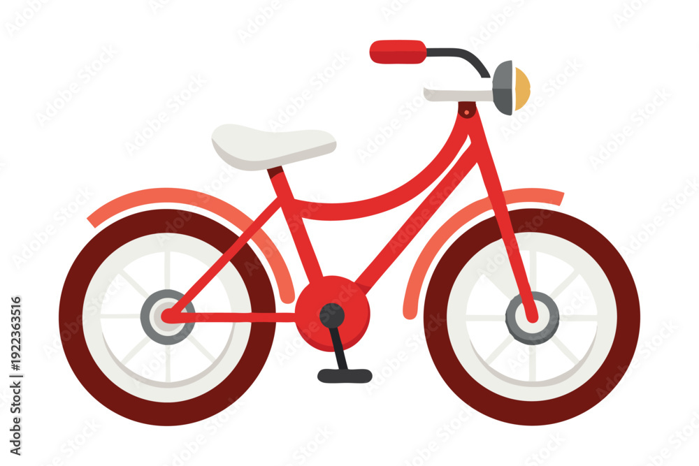 Fototapeta premium kids toy bicycle vector on white background