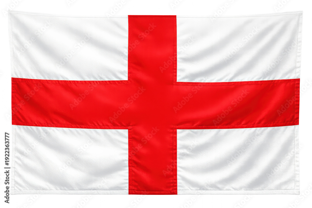 Fototapeta premium England flag displaying st george's cross symbol, a national banner representing english identity and heritage