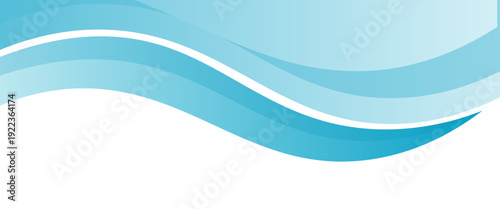 Blue and white business wave banner background. vector