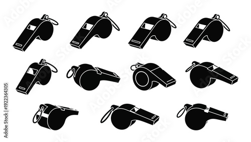 A collection of black keys on a white background isolated on white background, Vector