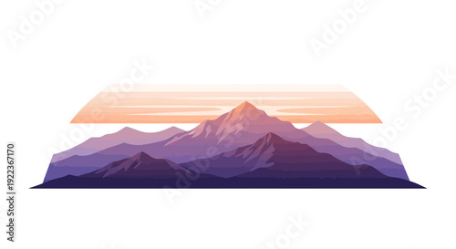 Mountain range with purple hues.