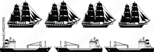 Black silhouette set of baseball players batting, pitching, catching, and running isolated on white background for sports team branding and competition.