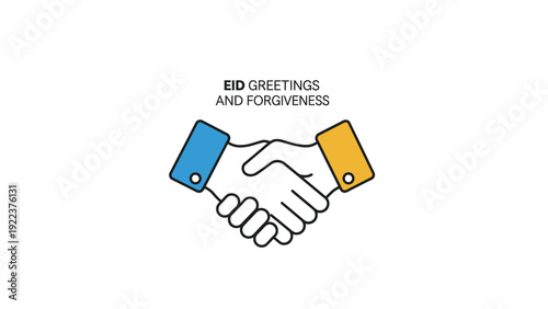 Handshake Illustration Symbolizing Forgiveness and Greeting.