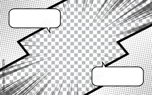 scene comic background with speech bubble expression