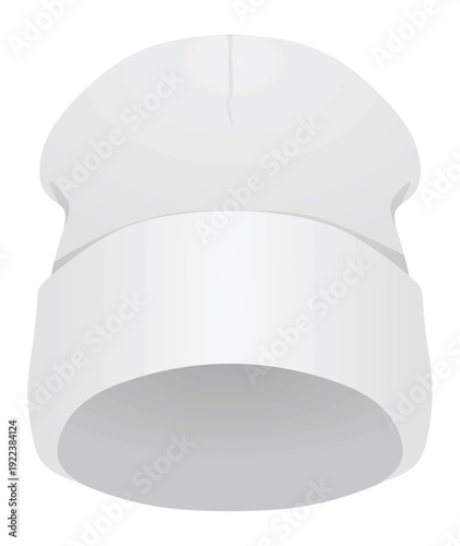 White winter hat. vector illustration