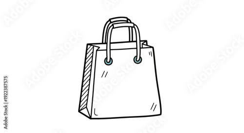 Shopping bag with two handles.