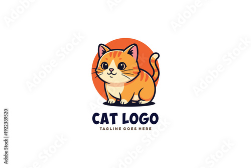 Mascot Modern cat logo design