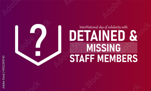International Day of Solidarity Detained Missing Staff, March 25 Vector, Handcuffs Bars UN Flag, Blue Ribbon Awareness Poster, Flat Design Protection Justice Humanitarian Banner Illustration 