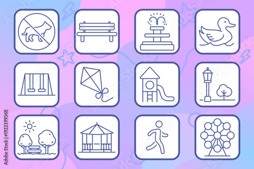 Sports equipment set icon. Soccer, dumbbell, baseball, run, swim, helmet, stopwatch, trophy, tennis, bike, kettlebell, football, ball, exercise, fitness, competition, training, athlete, game