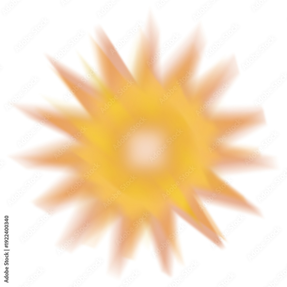 Naklejka premium An abstract star burst shape transparent design element.