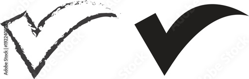 Two distinct checkmark symbols side by side