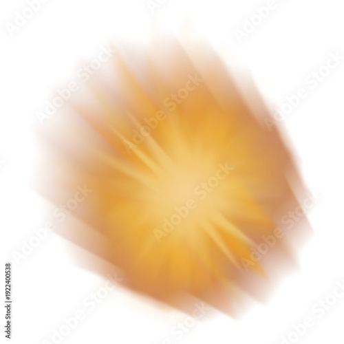 An abstract star burst shape transparent design element.