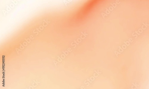 Soft peach color background. Gradient texture. Abstract peachy backdrop. Blurred orange beige wallpaper. Vector illustration. Smooth subtle design element. Calming warm atmosphere. Pastel