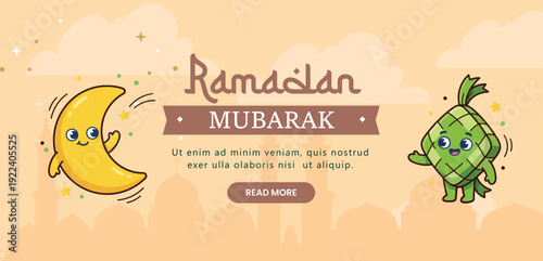 Ramadan Mubarak Event Poster Layout