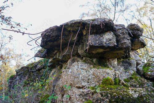 Atlantic Wall in Surrey hills WW2 ruins 