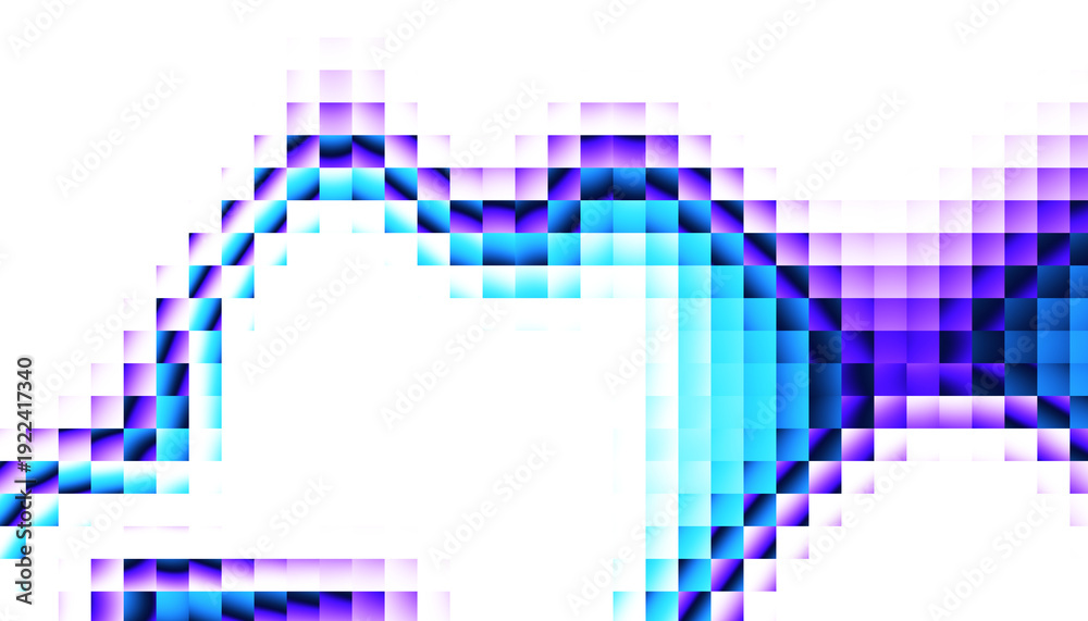 Fototapeta premium Colorful grainy gradient template on transparent background. Trendy ribbed glass effect texture, Abstract overlay mosaic background