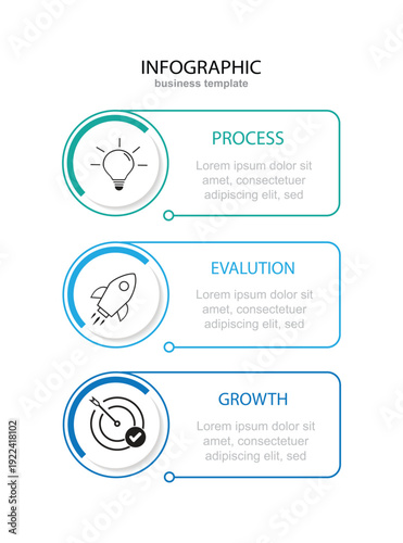 modern design template whit 3 options