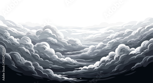 Dramatic Cloudy Sky at Sunset or Sunrise with Moody Atmospheric Hues and Light Rays