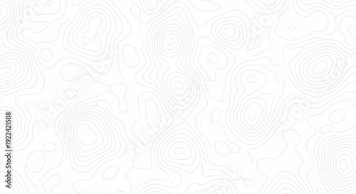 Abstract Topographic Contour Lines Background with Swirling and Wavy Patterns