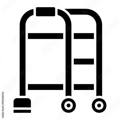 Walker with Wheels and Rubber Tips for Mobility Assistance