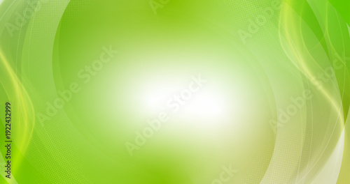 Green wave abstract vector background