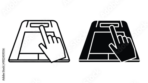 Touchpad gestures illustration