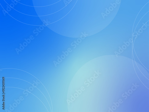 Abstract technology background with deep blue and cyan mesh gradients and minimalist white orbital lines for corporate identity, software interface design, and professional business presentations.