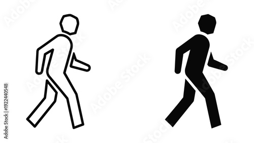 Silhouette of a man running