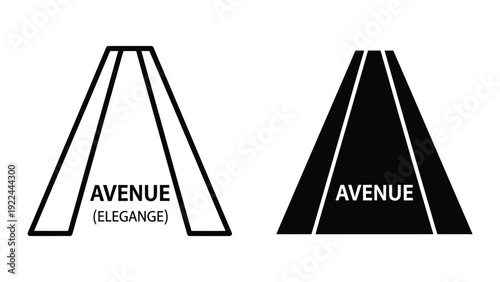 Avenue logo design elements