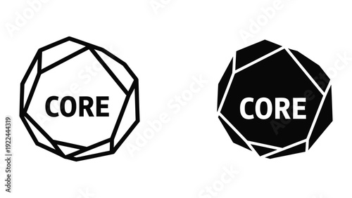 Geometric Shapes with Text CORE