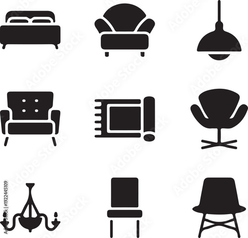 Stylish and comfortable armchair in a bright, contemporary living room with natural light, offering a perfect spot for relaxation.