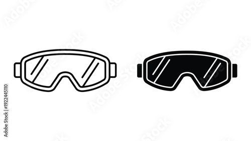 Safety goggles illustration