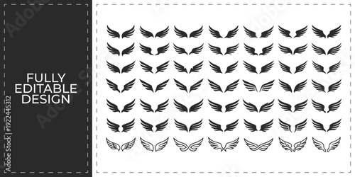 Hand Drawn Laurel Wreath Leaf Vector Element EPS