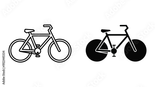 Bicycle Silhouette Vector Illustration