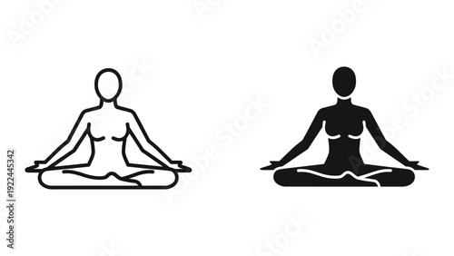 Yoga Pose Silhouette