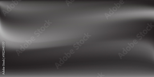 Black and Grey Abstract Silk Wave Background with Soft Satin Texture