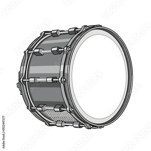 Close up of a Modern Snare Drum for Music and Performance