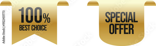 Two promotional banners showcasing best choice and special offer deals