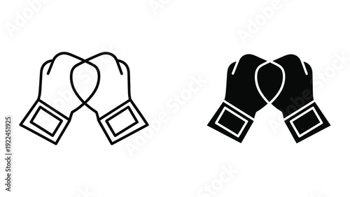 Boxing gloves illustration