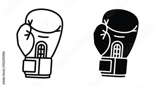 Boxing gloves illustration