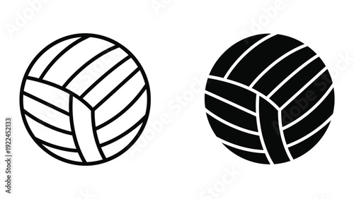 Two Vollyballs Side by Side