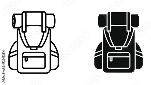 Backpack Icon Set