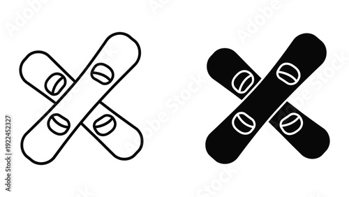 Band aids or band-aids isolated on white background