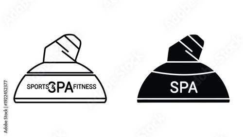 Spa fitness logo template