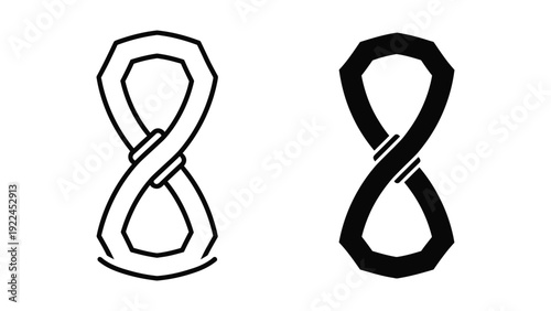 Hand drawn infinity symbols