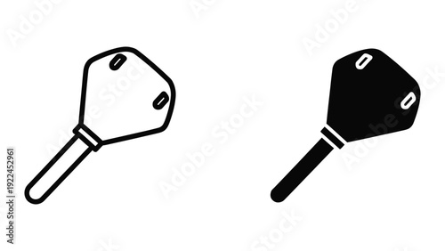 Table Tennis Paddles Illustration