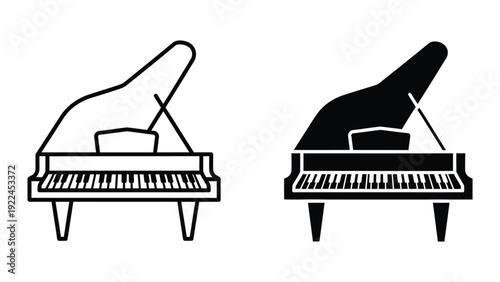 Grand Piano Silhouette Illustration