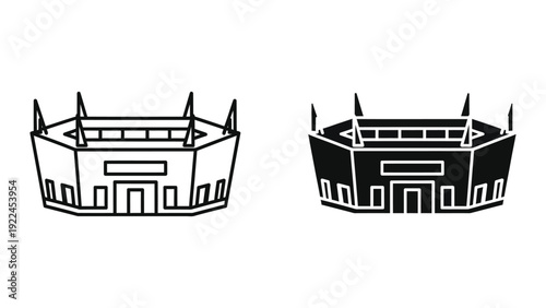 Crown icon in outline and filled styles