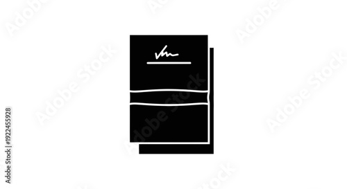 Black Fridge with White Logo Design.