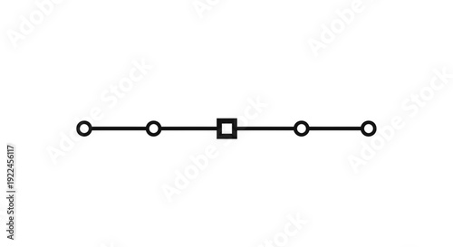 Simple Line Diagram with Central Square.